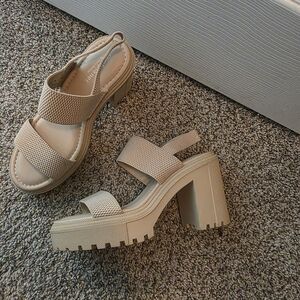 Tan Platform Sandals